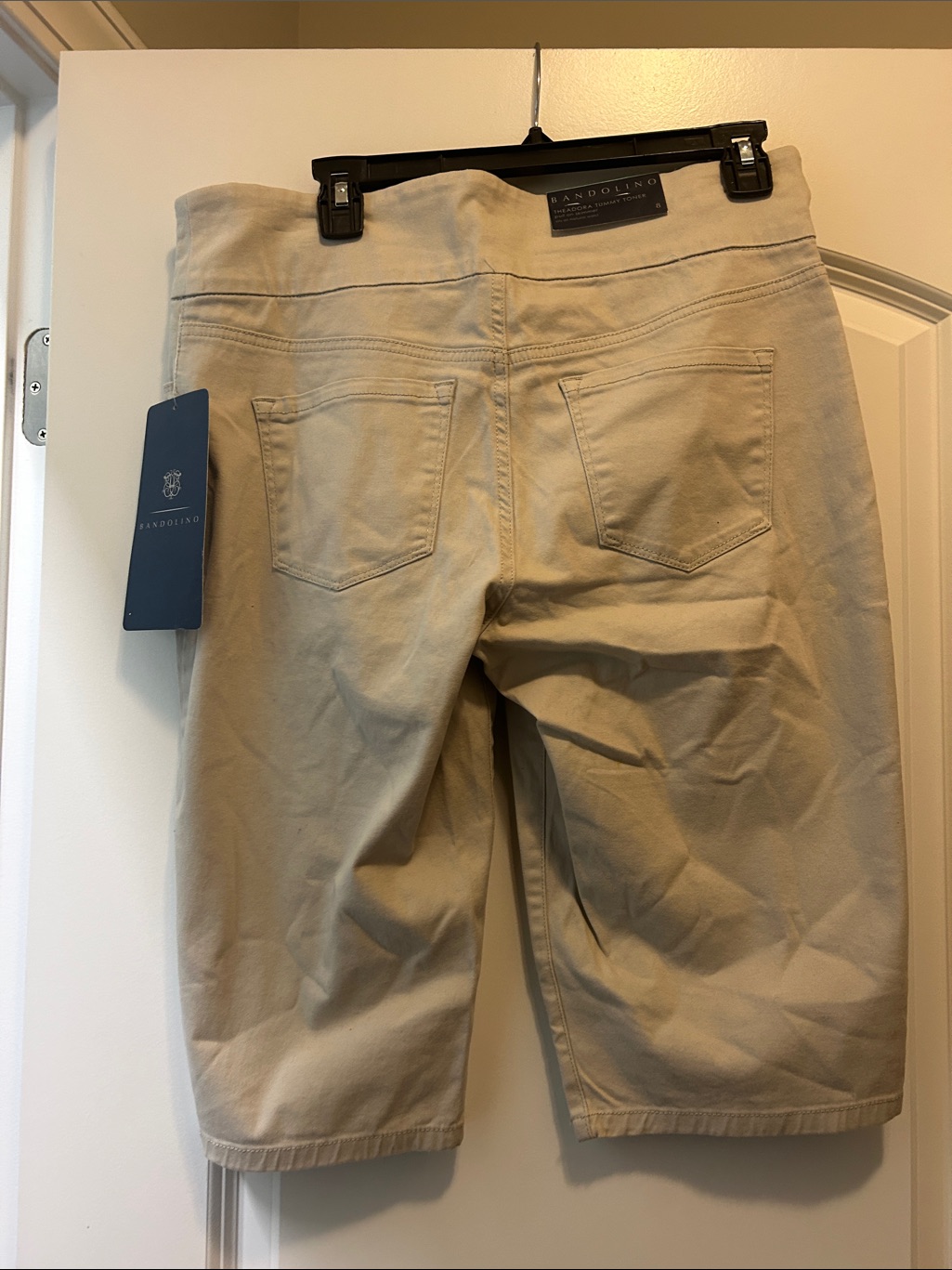 Bandolino Light Beige Skimmer Bermuda Shorts — image 4 of 8